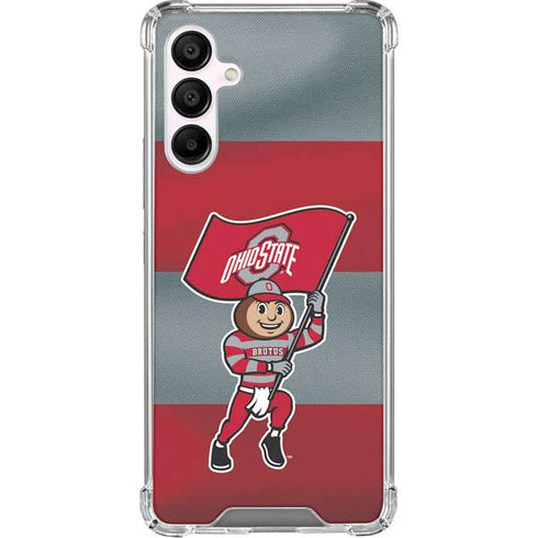 Ohio State University OSU Buckeyes Flag Galaxy A16 5G Clear Case
