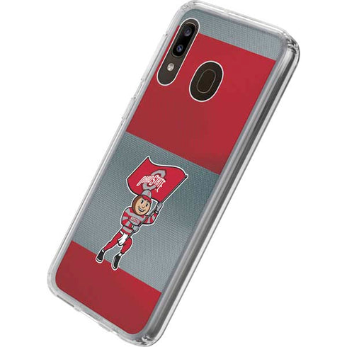 Ohio State University OSU Buckeyes Flag Galaxy A20 Clear Case