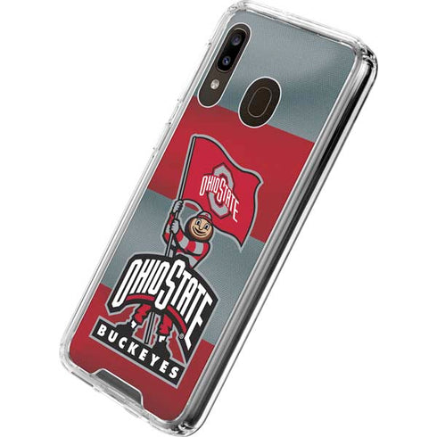 Ohio State University OSU Buckeyes Flag Galaxy A30 Clear Case