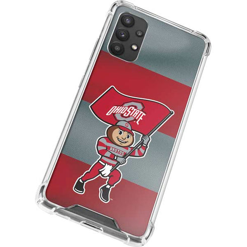 Ohio State University OSU Buckeyes Flag Galaxy A32 5G Clear Case
