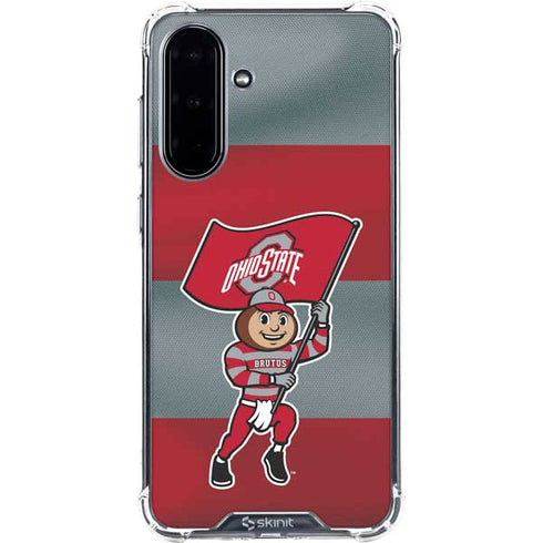Ohio State University OSU Buckeyes Flag Galaxy A36 5G Clear Case