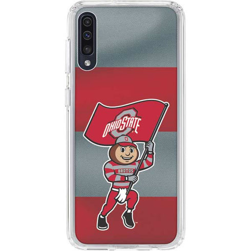 Ohio State University OSU Buckeyes Flag Galaxy A50 Clear Case