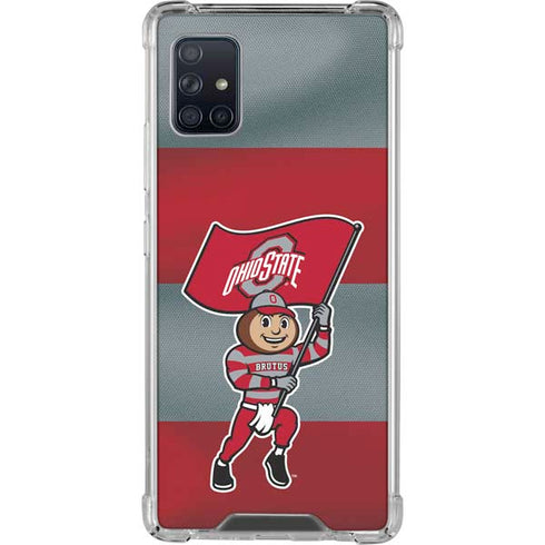Ohio State University OSU Buckeyes Flag Galaxy A51 5G Clear Case