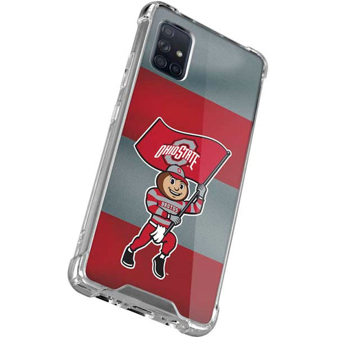 Ohio State University OSU Buckeyes Flag Galaxy A51 5G Clear Case