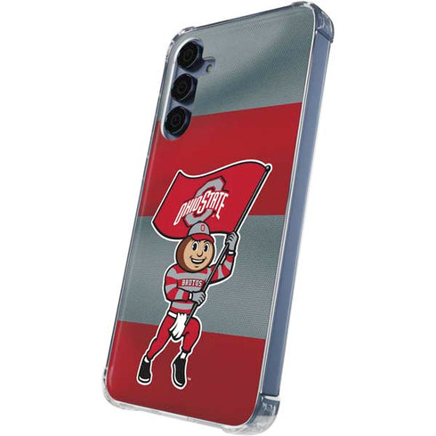 Ohio State University OSU Buckeyes Flag Galaxy A55 5G Clear Case