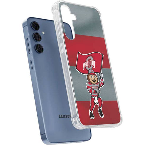 Ohio State University OSU Buckeyes Flag Galaxy A55 5G Clear Case