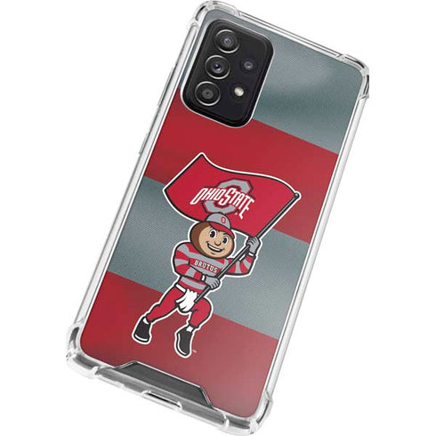 Ohio State University OSU Buckeyes Flag Galaxy A72 5G Clear Case