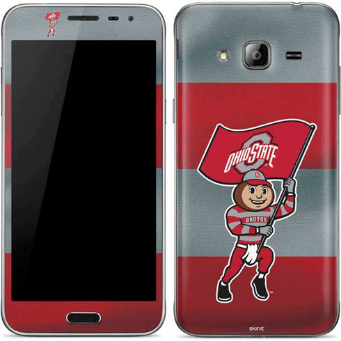 Ohio State University OSU Buckeyes Flag Galaxy J3 Skin