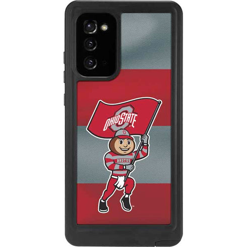 Ohio State University OSU Buckeyes Flag Galaxy Note20 5G Waterproof Case