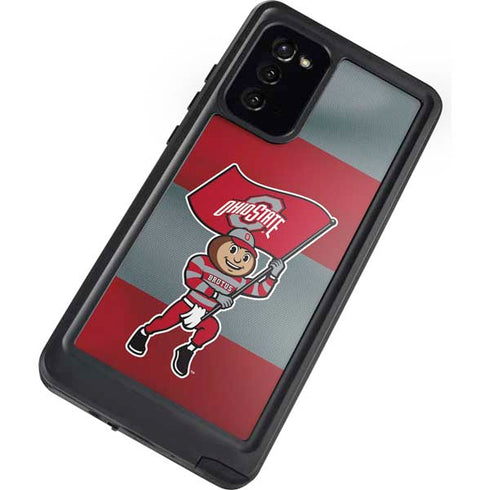 Ohio State University OSU Buckeyes Flag Galaxy Note20 5G Waterproof Case
