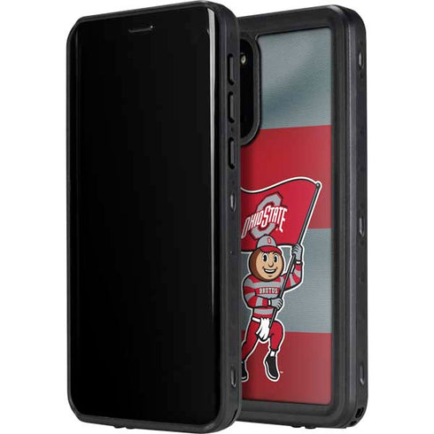 Ohio State University OSU Buckeyes Flag Galaxy S20 Plus Waterproof Case