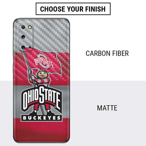 Ohio State University OSU Buckeyes Flag Galaxy S20 Skin