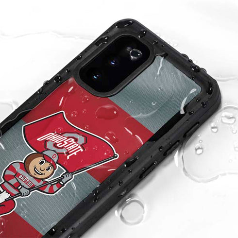 Ohio State University OSU Buckeyes Flag Galaxy S20 Waterproof Case