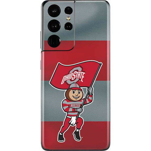 Ohio State University OSU Buckeyes Flag Galaxy S21 Ultra 5G Skin