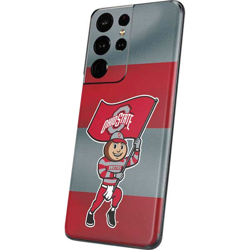 Ohio State University OSU Buckeyes Flag Galaxy S21 Ultra 5G Skin
