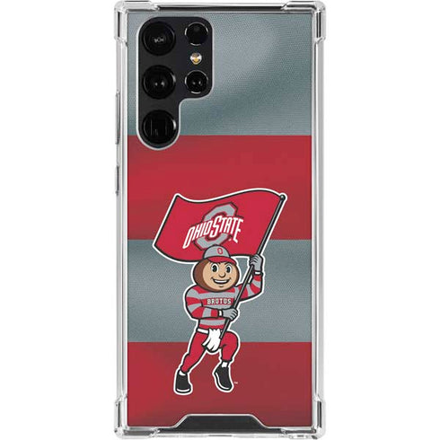 Ohio State University OSU Buckeyes Flag Galaxy S22 Ultra Clear Case