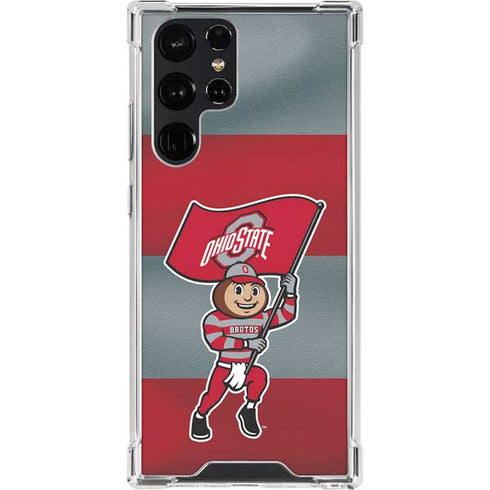 Ohio State University OSU Buckeyes Flag Galaxy S23 Ultra Clear Case
