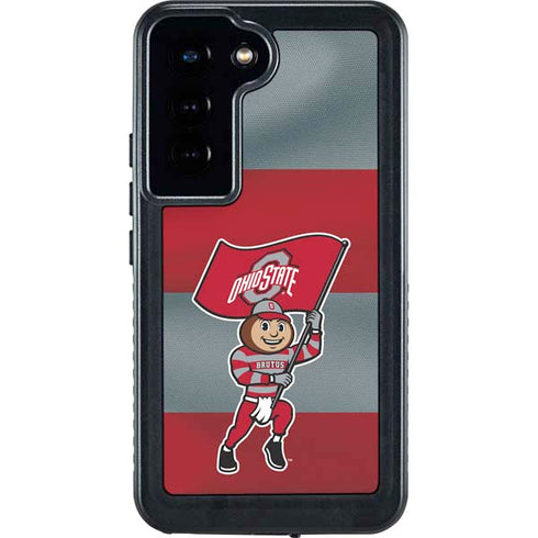 Ohio State University OSU Buckeyes Flag Galaxy S23 Waterproof Case