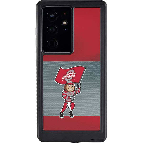 Ohio State University OSU Buckeyes Flag Galaxy S24 Ultra Waterproof Case