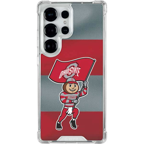 Ohio State University OSU Buckeyes Flag Galaxy S25 Ultra Clear Case
