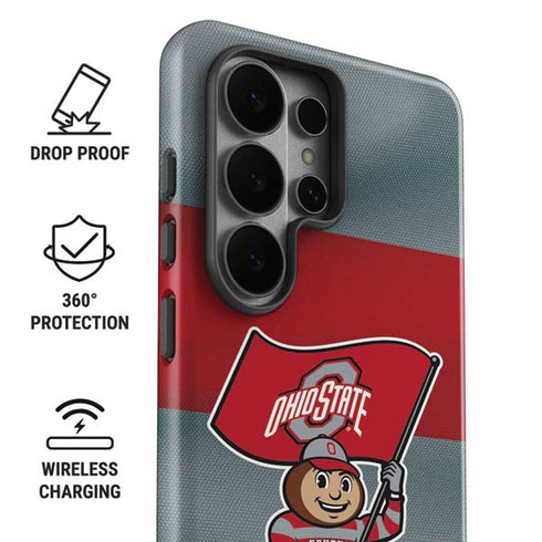 Ohio State University OSU Buckeyes Flag Galaxy S26 Ultra Impact Case