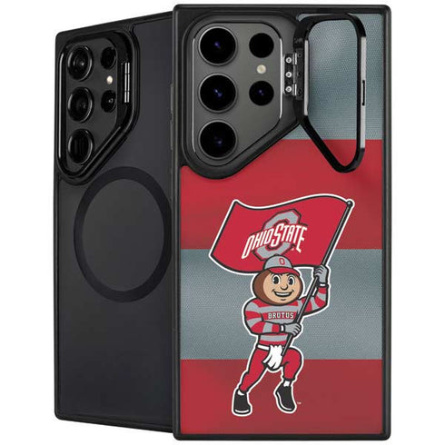 Ohio State University OSU Buckeyes Flag Galaxy S26 Ultra Kickstand Case