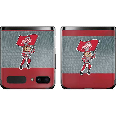 Ohio State University OSU Buckeyes Flag Galaxy Z Flip Skin