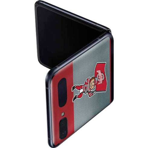 Ohio State University OSU Buckeyes Flag Galaxy Z Flip Skin