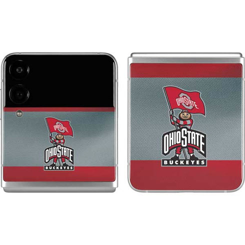 Ohio State University OSU Buckeyes Flag Galaxy Z Flip4 5G Skin