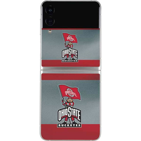 Ohio State University OSU Buckeyes Flag Galaxy Z Flip4 5G Skin