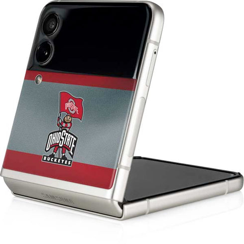 Ohio State University OSU Buckeyes Flag Galaxy Z Flip4 5G Skin
