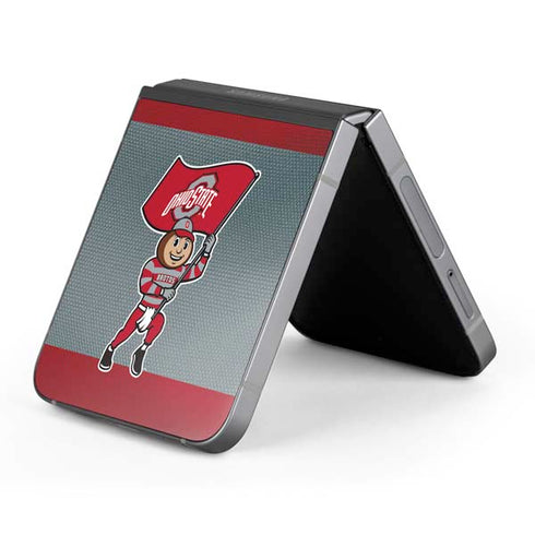 Ohio State University OSU Buckeyes Flag Galaxy Z Flip6 Skin