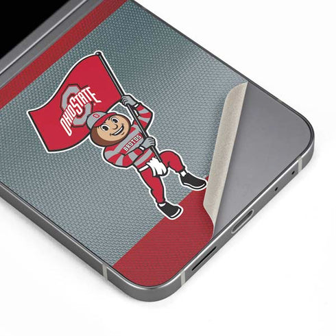Ohio State University OSU Buckeyes Flag Galaxy Z Flip6 Skin