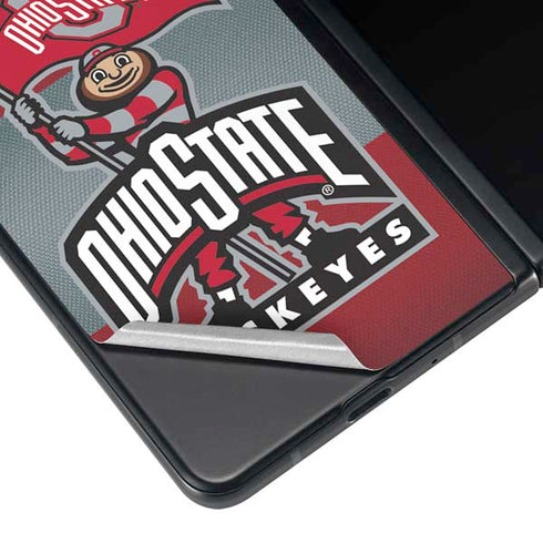 Ohio State University OSU Buckeyes Flag Galaxy Z Fold4 5G Skin