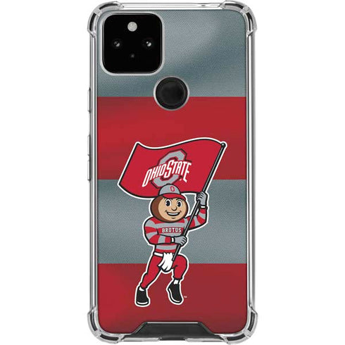 Ohio State University OSU Buckeyes Flag Google Pixel 5 Clear Case