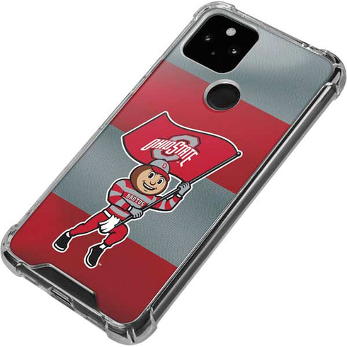 Ohio State University OSU Buckeyes Flag Google Pixel 5 Clear Case