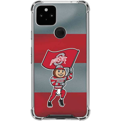 Ohio State University OSU Buckeyes Flag Google Pixel 5a 5G Clear Case