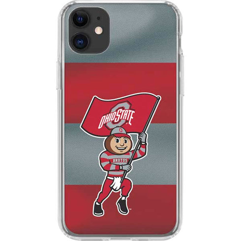 Ohio State University OSU Buckeyes Flag iPhone 11 Clear Case
