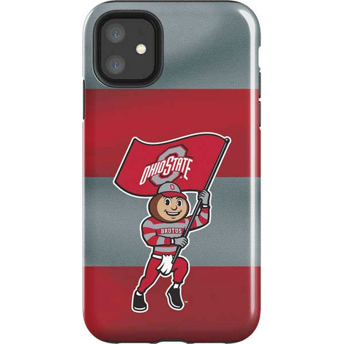 Ohio State University OSU Buckeyes Flag iPhone 11 Impact Case