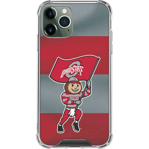 Ohio State University OSU Buckeyes Flag iPhone 11 Pro Max Clear Case