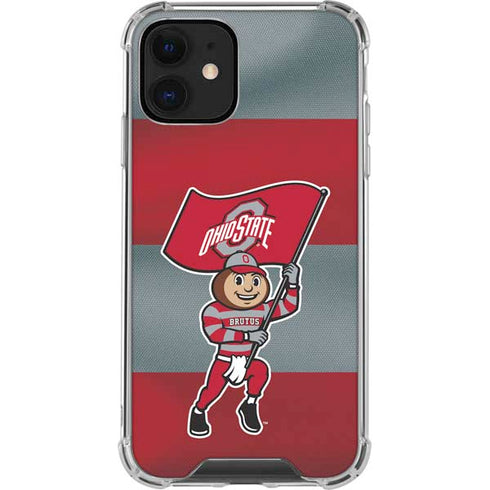 Ohio State University OSU Buckeyes Flag iPhone 12 Clear Case
