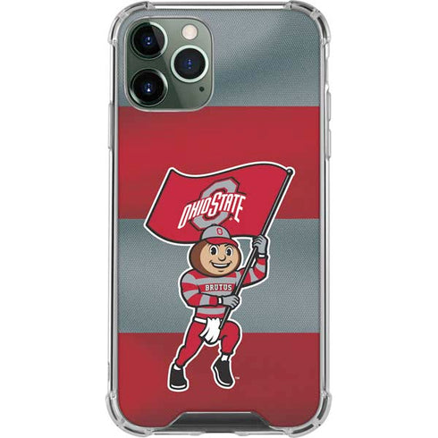 Ohio State University OSU Buckeyes Flag iPhone 12 Pro Max Clear Case