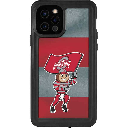 Ohio State University OSU Buckeyes Flag iPhone 12 Pro Waterproof Case