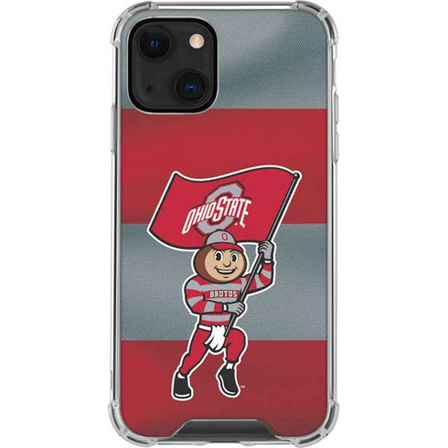 Ohio State University OSU Buckeyes Flag iPhone 13 Mini Clear Case