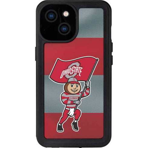 Ohio State University OSU Buckeyes Flag iPhone 13 Mini Waterproof Case