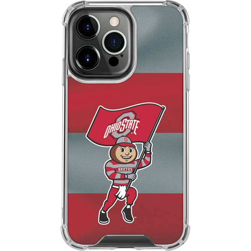 Ohio State University OSU Buckeyes Flag iPhone 13 Pro Clear Case