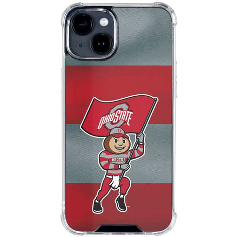 Ohio State University OSU Buckeyes Flag iPhone 14 Plus Clear Case