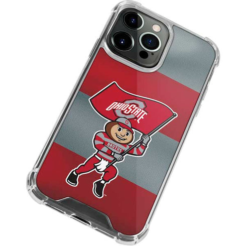 Ohio State University OSU Buckeyes Flag iPhone 14 Pro Clear Case