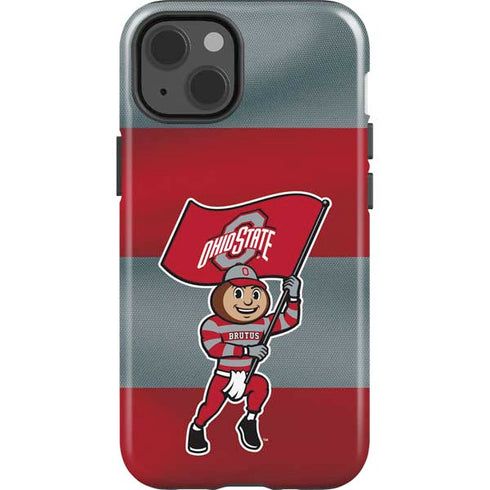 Ohio State University OSU Buckeyes Flag iPhone 15 Plus Impact Case