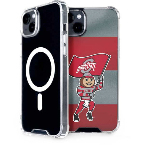 Ohio State University OSU Buckeyes Flag iPhone 15 Plus MagSafe Case